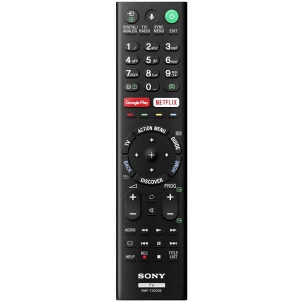 Sony RMF-TX200E -fjärrkontroll Svart