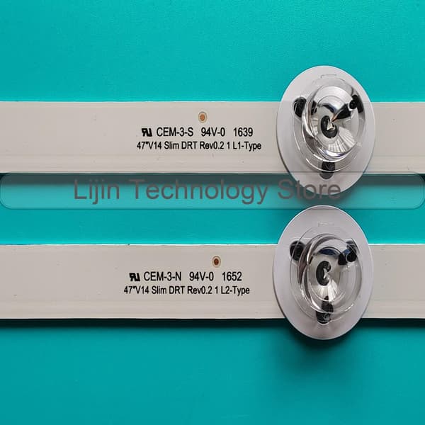 LED-taustavalonauha, 10 kpl / sarja, yhteensopiva Panasonic TX-47AS650 ja TX-47AS740 kanssa.