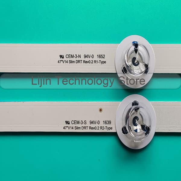 LED-taustavalonauha, 10 kpl / sarja, yhteensopiva Panasonic TX-47AS650 ja TX-47AS740 kanssa.