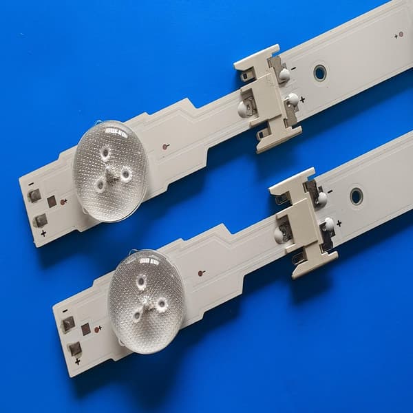 LED-taustavalo nauha, 11 lamppua, yhteensopiva Samsung S_5U75_48_FL L5 R6 BN96-34793A 34794A UE48JU6000 UE48JU6400K UE48JU6450 V5DU-480DCA-R1 kanssa.