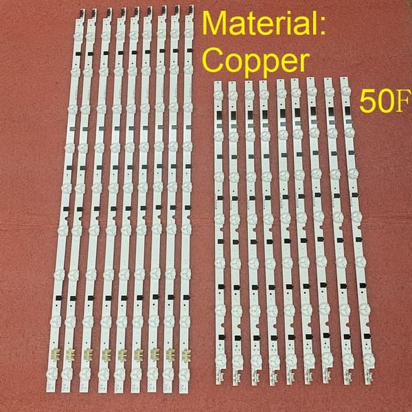 LED-bakgrundsbelysningslist, kompatibel med UN50F6400, UN50F5500, 16 LED-lampor, 1040 mm längd