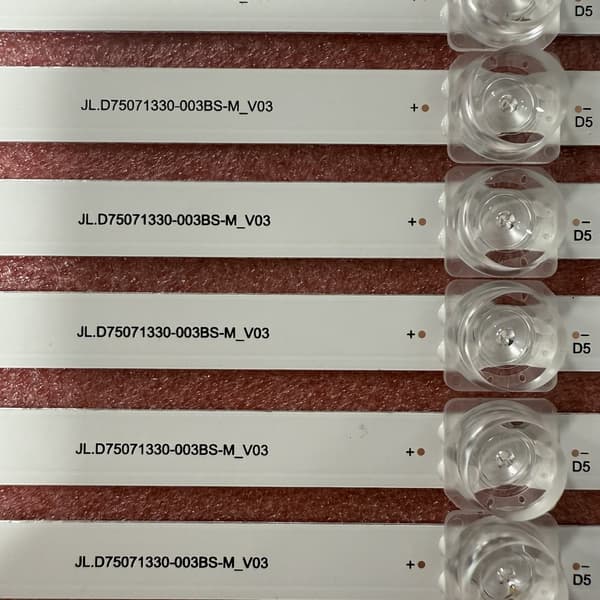 LED-bakgrundsbelysningsremsa, hållbar aluminiumkonstruktion, energieffektiv 3V-drift, kompakt längd på 745 mm