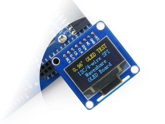 OLED-skærm 0,96" SPI/I2C