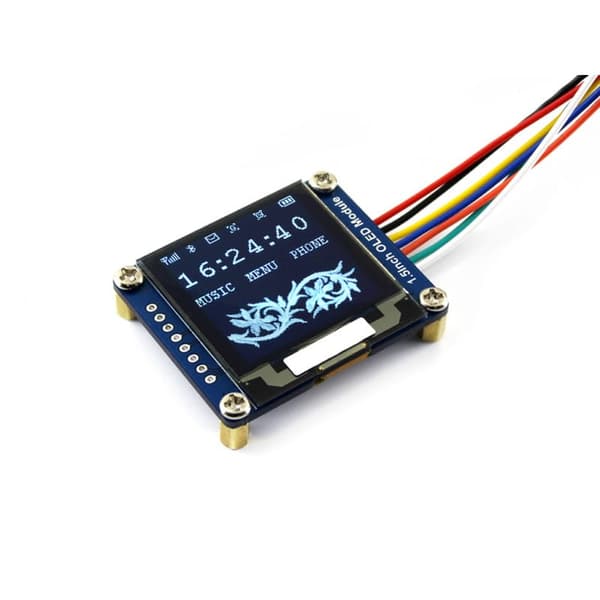 OLED-skærm 1,5" 128x128 Hvid