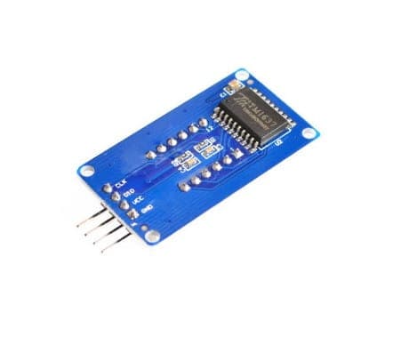 LED-display med 4 cifre, TM1637-controller