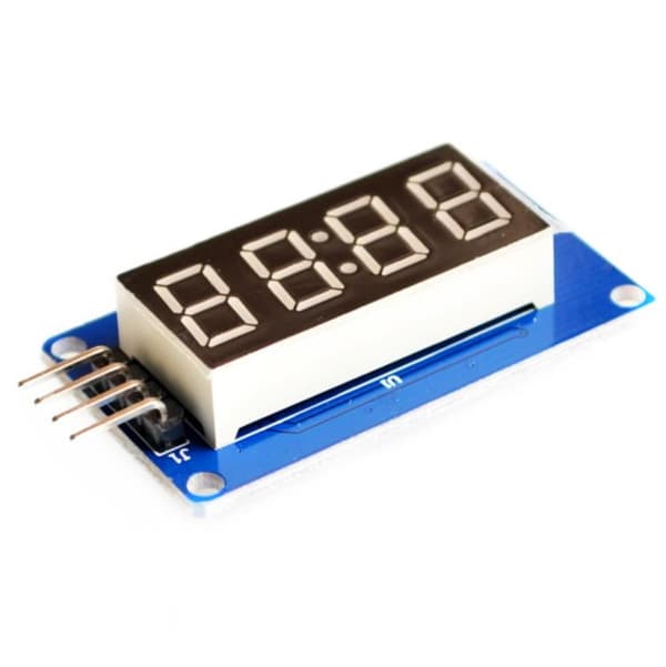 LED-display med 4 cifre, TM1637-controller