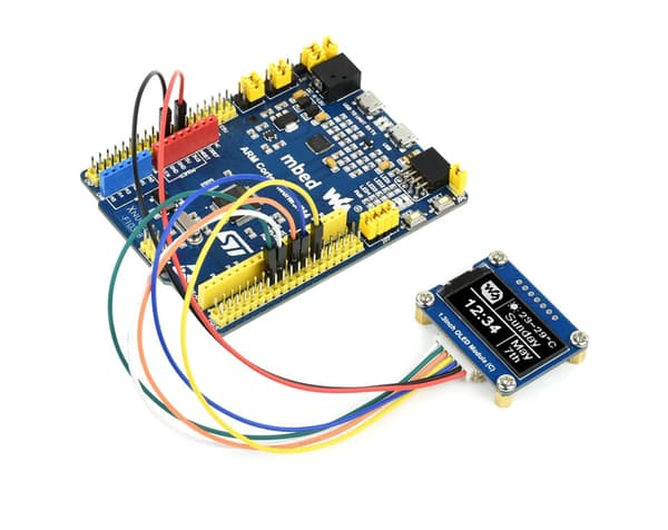 OLED-skærm 1,3" 64×128 Hvid SH1107