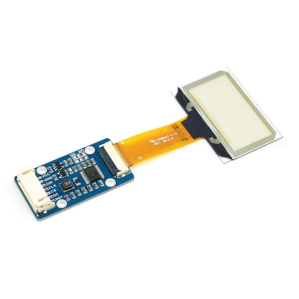 Läpinäkyvä OLED-näyttö, 1,51 tuuman resoluutio, 128 × 64, siniset SPI/I2C-liitännät