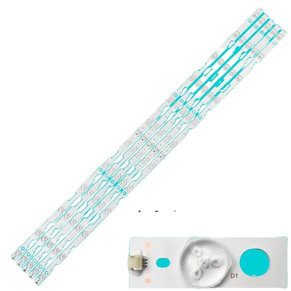LED-bakgrundsbelysningsremsa, 713 mm längd, 6V spänning, 4 remsor ingår