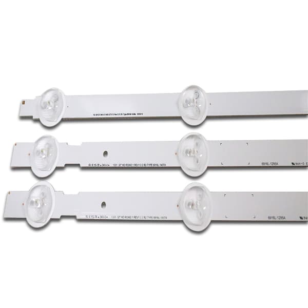 LED-bakgrundsbelysningsremsor, 630 mm längd, 7 LED per remsa, UL-certifierad