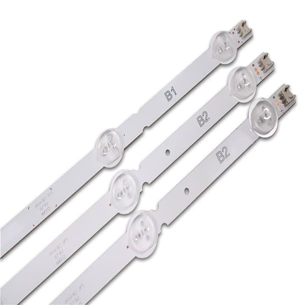 LED-bakgrundsbelysningsremsor, 630 mm längd, 7 LED per remsa, UL-certifierad