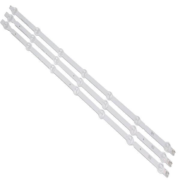 LED-bakgrundsbelysningsremsor, 630 mm längd, 7 LED per remsa, UL-certifierad