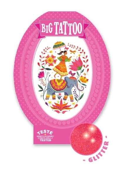 Stor Tatuering,Rose India - Djeco