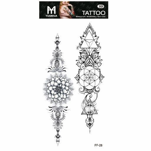 Tillfällig Tatuering 19 x 9cm - Motiv
