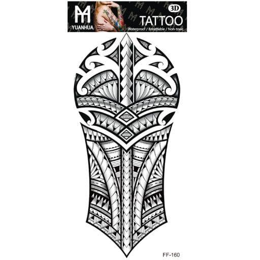 Tillfällig Tatuering 19 x 9cm - Udda tatuering