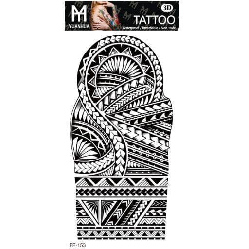 Tillfällig Tatuering 19 x 9cm - Udda mönster