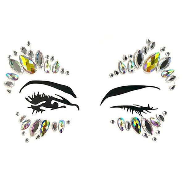 INF Festival Face Jewels Stickers Rhinestone Stickers Model 3