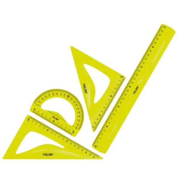 Milan Flexibelt ritset 4 delar linjal 30 cm - 359801Y