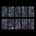 Miniatyrbild 2 av 4: INF Luminous Vattentät Temporär Tattoo Set TT-serien - (Set med 10) A