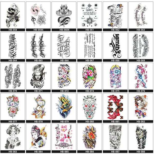 INF Drömfångare Tillfällig Tatueringsärm, Stora Arm Tatueringsdekaler 1