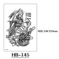 Miniatyrbild 1 av 4: INF 6-pack tillfälliga tatueringar med djurmotiv Model 6
