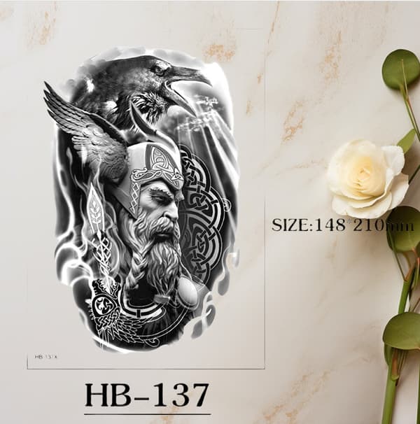 INF 6 arkkia eläinaiheisia väliaikaisia tatuointeja model 2