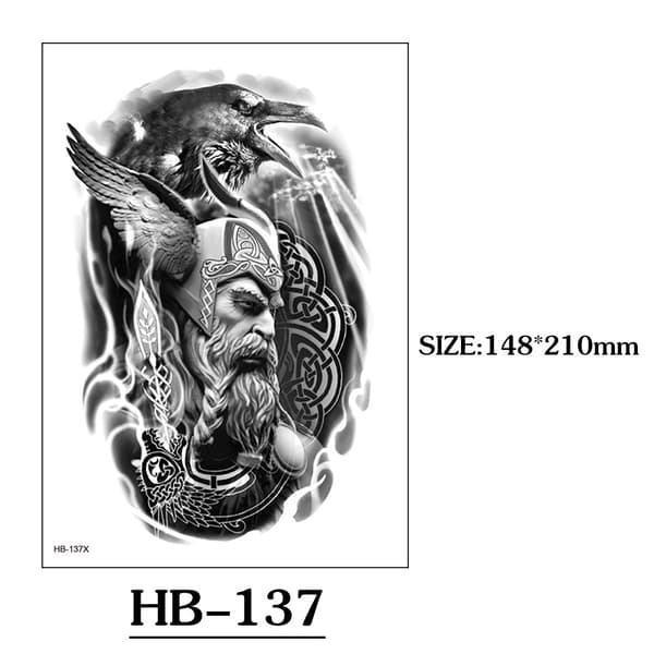 INF 6 arkkia eläinaiheisia väliaikaisia tatuointeja model 2