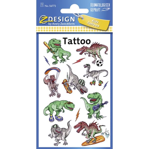 Midlertidige tatoveringer til børn dinosaurer