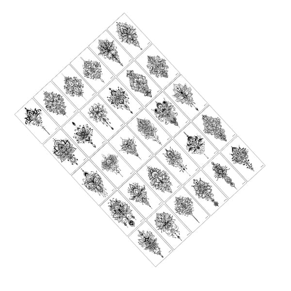 INF Dark Series E Midlertidige Tatoveringer - 30 Unikke Designs