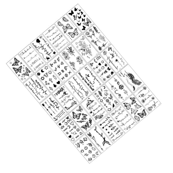 INF Chic midlertidige tatoveringer - 30 unike design