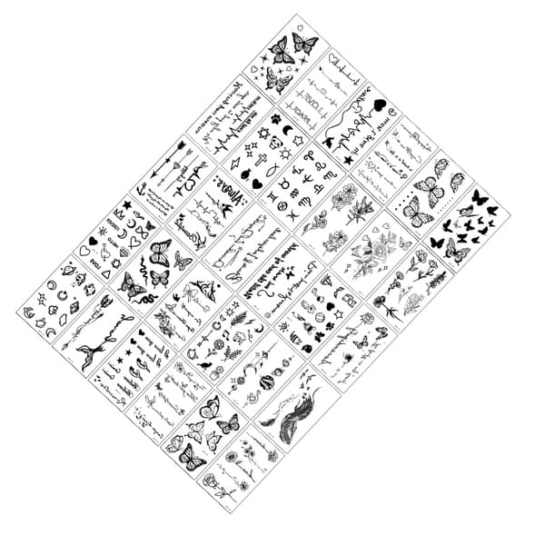 INF Chic midlertidige tatoveringer - 30 unike design
