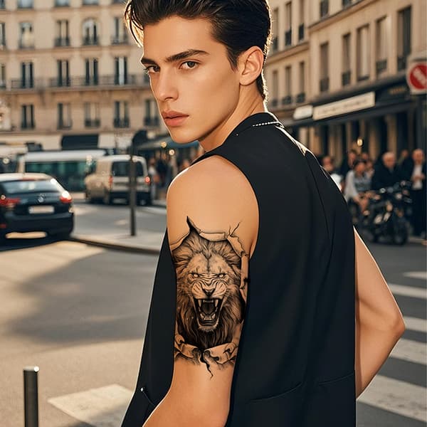 INF Temporära Tatueringar - Blommiga Armdesigner (10 Ark)
