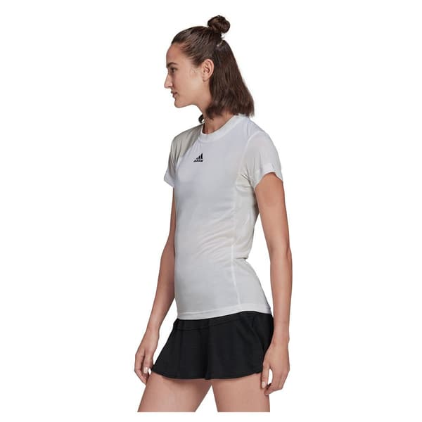 Adidas Kort Ärm T-shirt Freelift Vit S Kvinna