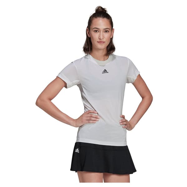 Adidas Kort Ärm T-shirt Freelift Vit S Kvinna