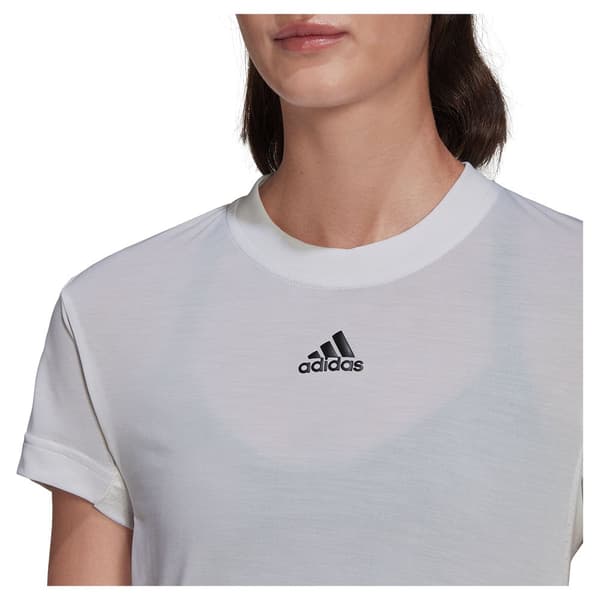 Adidas Kort Ärm T-shirt Freelift Vit S Kvinna