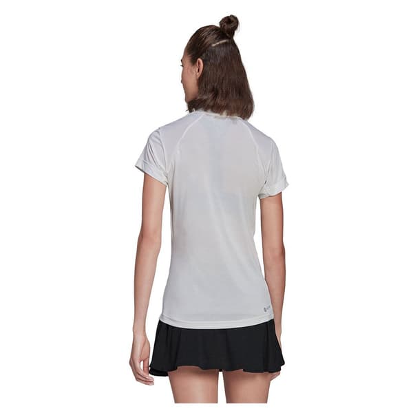 Adidas Kort Ärm T-shirt Freelift Vit S Kvinna