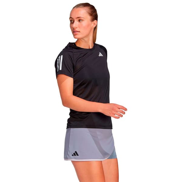 Adidas Kortärmad T-shirt Club Svart S Kvinna