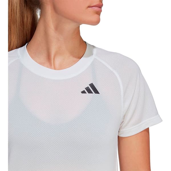 Adidas Kortärmad T-shirt Club Vit L Kvinna