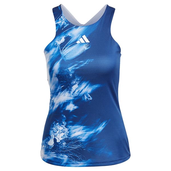 Adidas Ærmeløs T-shirt Mel Blå XS Kvinde