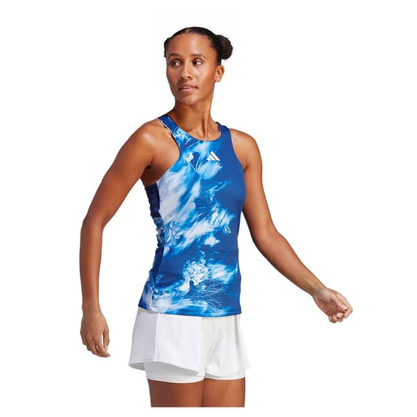 Adidas Ærmeløs T-shirt Mel Blå XS Kvinde