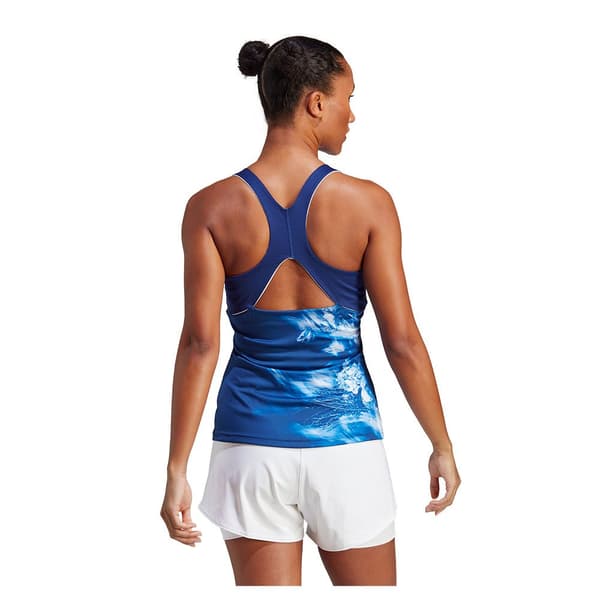 Adidas Ærmeløs T-shirt Mel Blå XS Kvinde
