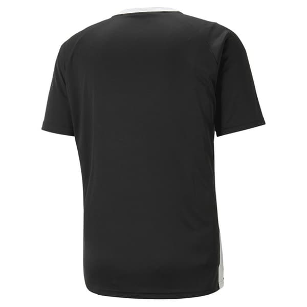 Puma Kortärmad T-shirt Teamliga Logo Svart M Man