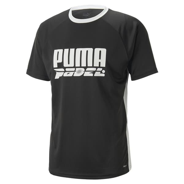 Puma Kortärmad T-shirt Teamliga Logo Svart M Man
