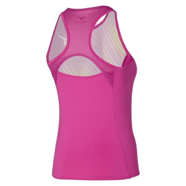 Mizuno Ärmlös T-shirt Printed Rosa M Kvinna