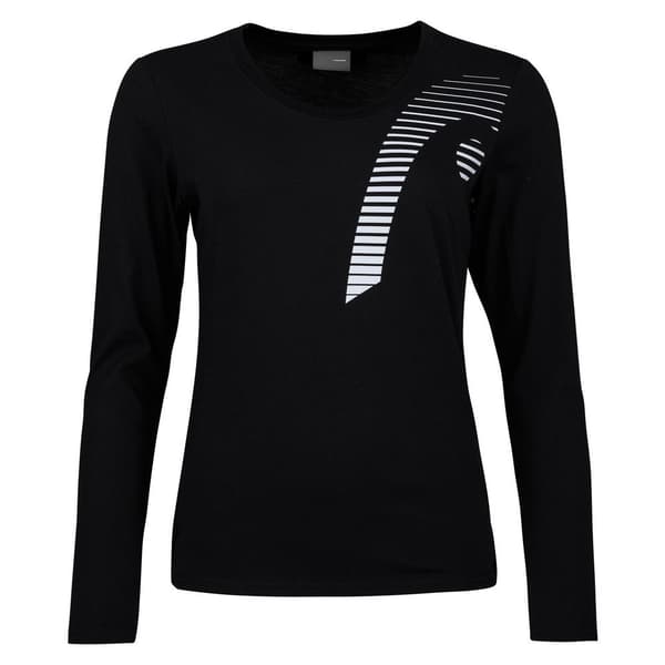 Head Racket Langærmet T-shirt Club 21 Linda Sort XS Kvinde