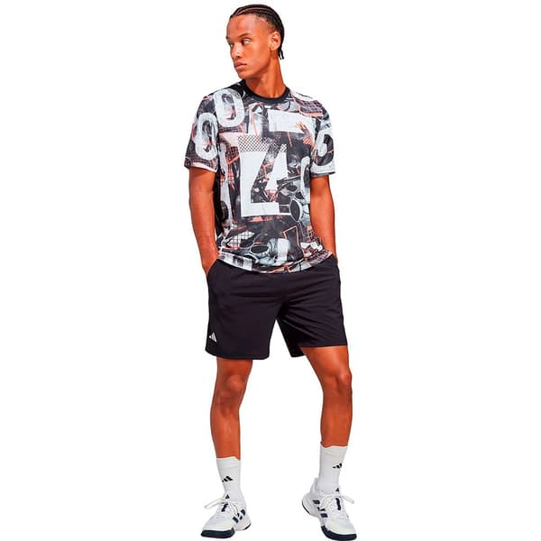 Adidas Lyhythihainen T-paita Club Graphic Musta S Mies