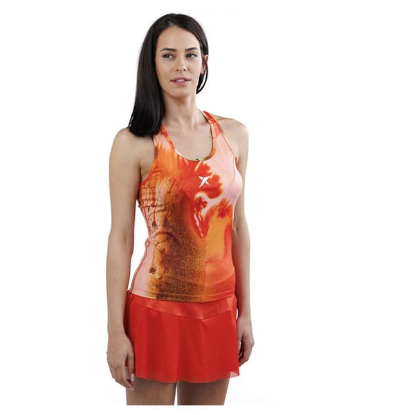 Drop Shot Ærmeløs T-shirt Maira Orange 2XL Kvinde