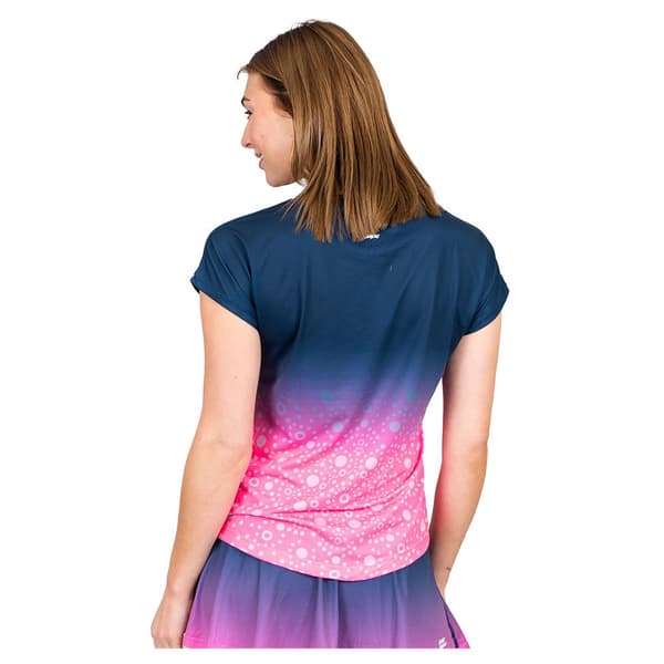 Bidi Badu Kortärmad T-shirt Colortwist Blå,Rosa S Kvinna
