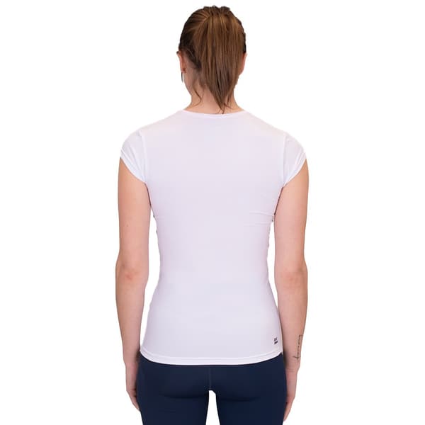Bidi Badu Kortärmad T-shirt Crew V-neck Vit M Kvinna