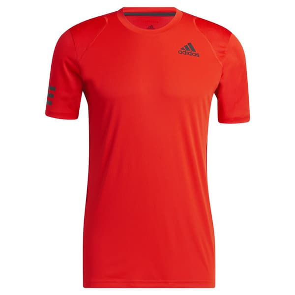 Adidas Lyhythihainen T-paita Club 3 Stripe Oranssi M Mies